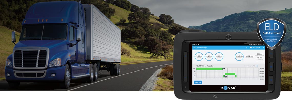 Zonar Logs Hours of Service Application
