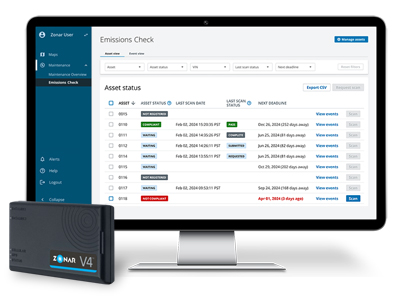 Zonar Emissions Check