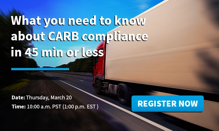 Discover what you need to know about CARB compliance in 45 min or less